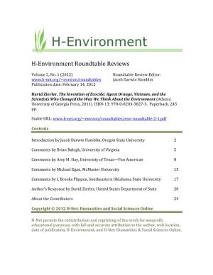 Environment Roundtable Reviews
