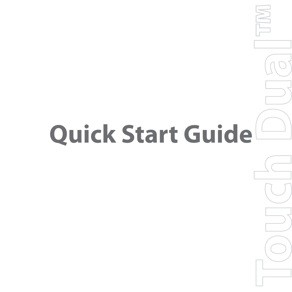 Quick Start Guide  Please Read Before Proceeding