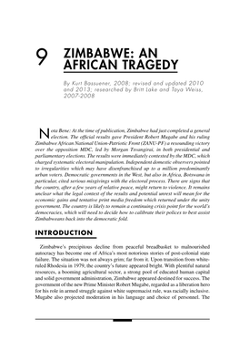 9 Zimbabwe: an African Tragedy