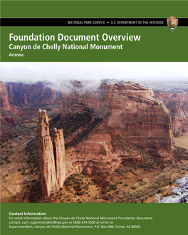 Canyon De Chelly National Monument Foundation Document Overview