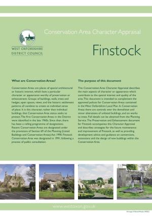 Finstock Conservation Area Character Appraisal