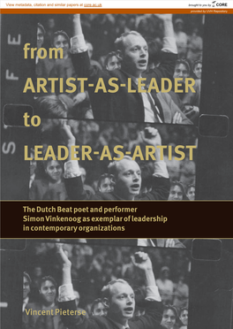 From Artist-As-Leader to Leader-As-Artist Is a Critical Examination of the Image of Contemporary Leadership and Its Roots