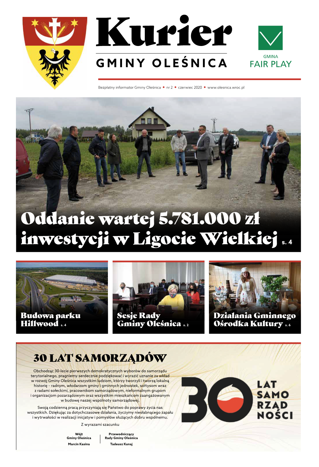 Oddanie Wartej 5.781.000 Zł Inwestycji W Ligocie Wielkiej S. 4