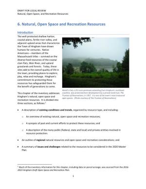 Natural Resources and Open Space Draft