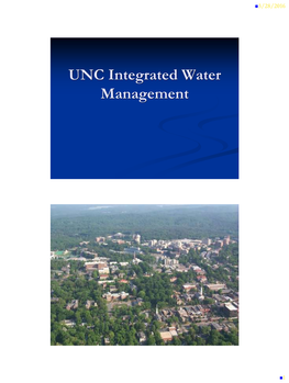 UNC Integrated Water Management