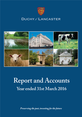 Report and Accounts Year Ended 31St March 2016