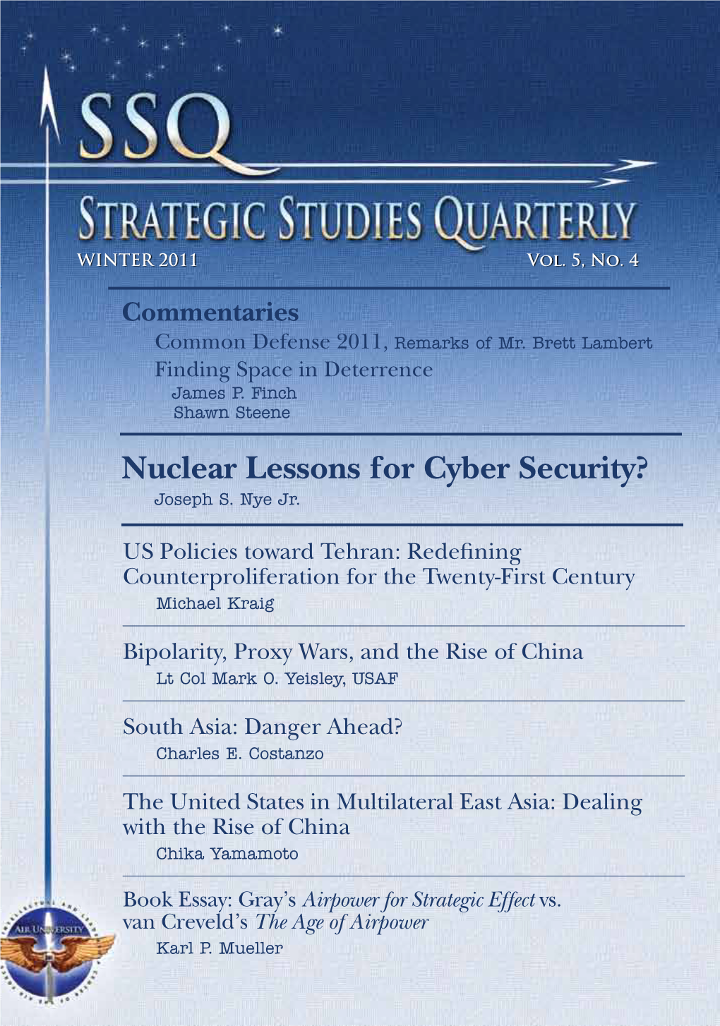 Strategic Studies Quarterly