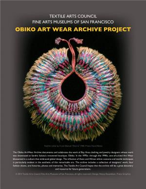 Obiko Art Wear Archive Project