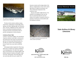 State Archives & Library Limestone Kansas Historical Society