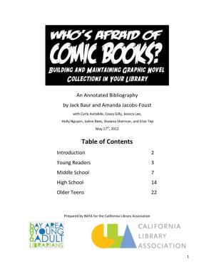 Table of Contents Introduction 2 Young Readers 3 Middle School 7 High School 14 Older Teens 22