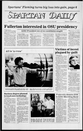 Fullerton Interested in OSU Presidency
