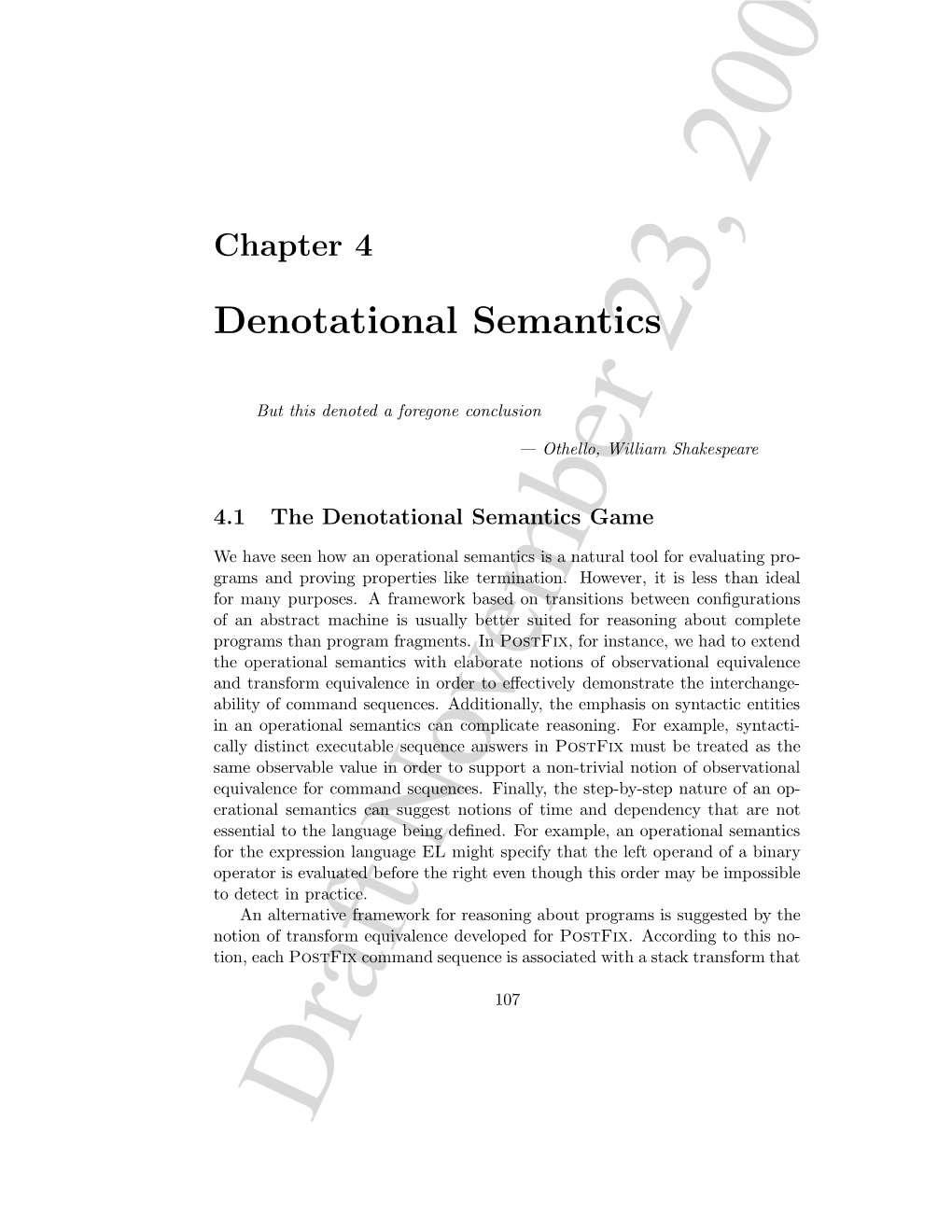 Denotational Semantics