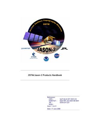 OSTM/Jason-2 Products Handbook