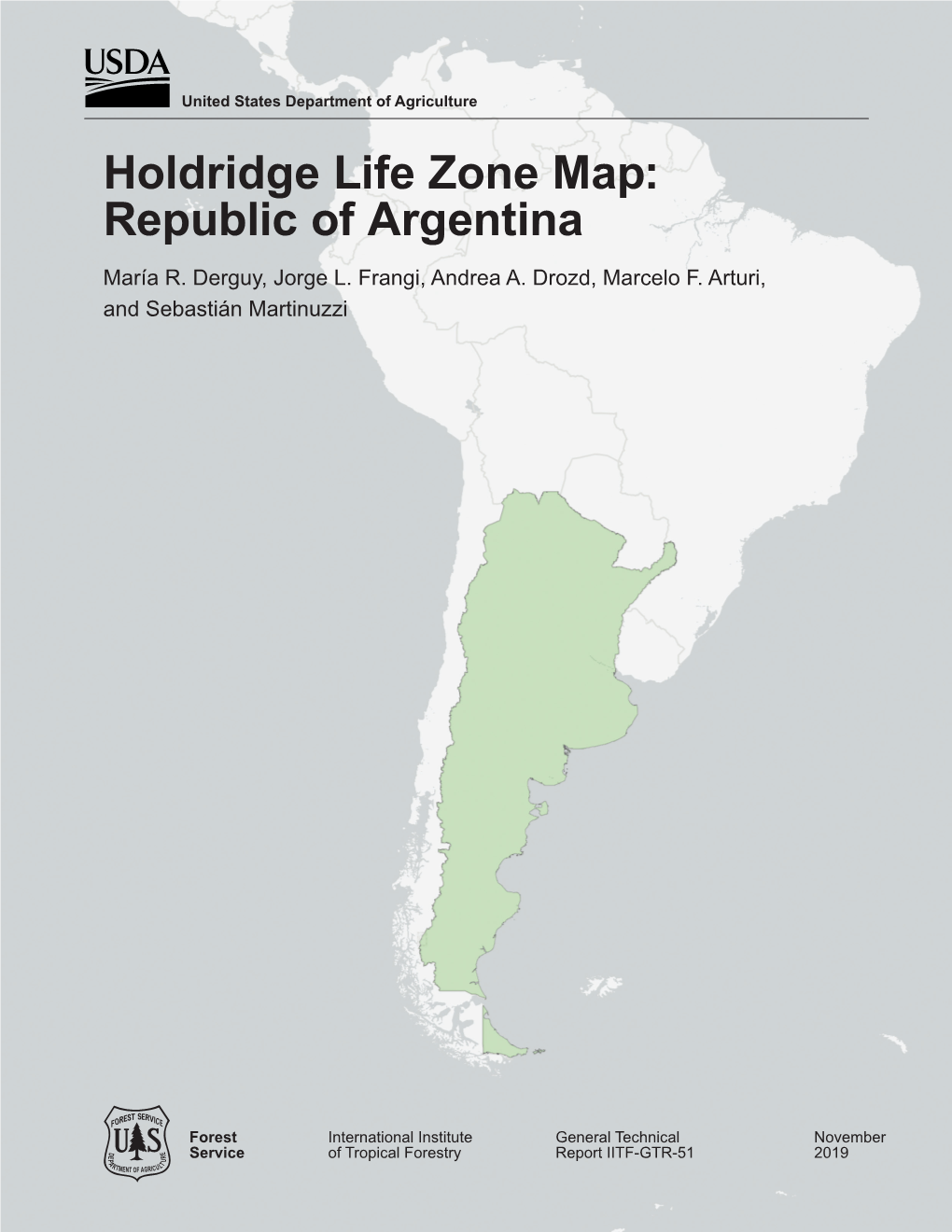 Holdridge Life Zone Map: Republic of Argentina María R