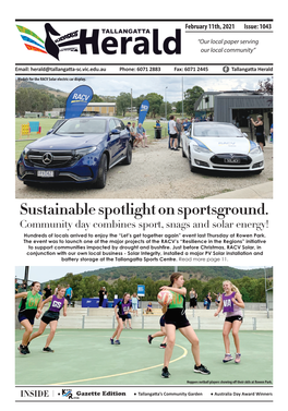 Sustainable Spotlight on Sportsground