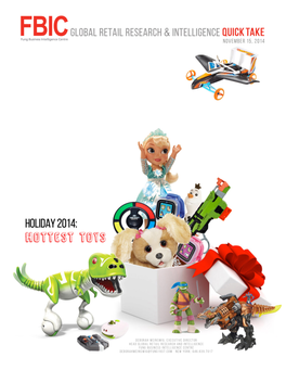 FBIC Global Holiday 2014 Hottest Toys Nov. 15