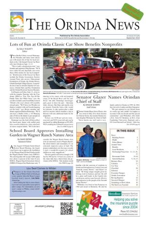 September 2015 Orinda News with Extra Page.Indd