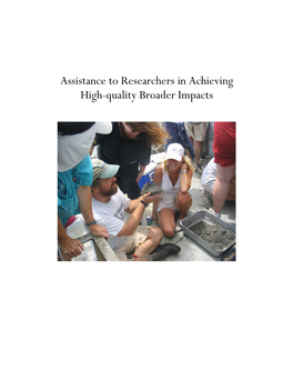 Assistance to Researchers in Achieving High-Quality Broader Impacts