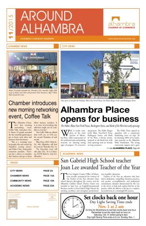 Alhambra Place Opens for Business