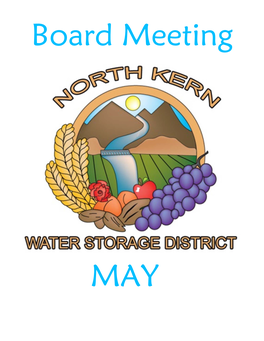 North Kern Water Storage District Exchange Balances As of April 30, 2019