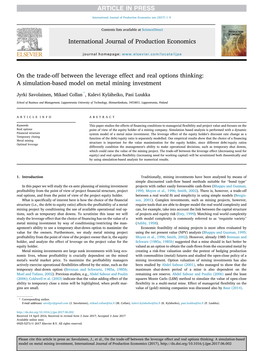 On the Trade-Off Between the Leverage Effect and Real Options Thinking: a Simulation-Based Model on Metal Mining Investment