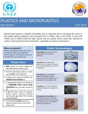 Plastics and Microplastics Factsheet July 2015