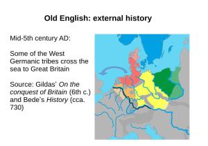 Old English: External History