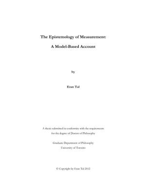 The Epistemology of Measurement: a Model-Based Account