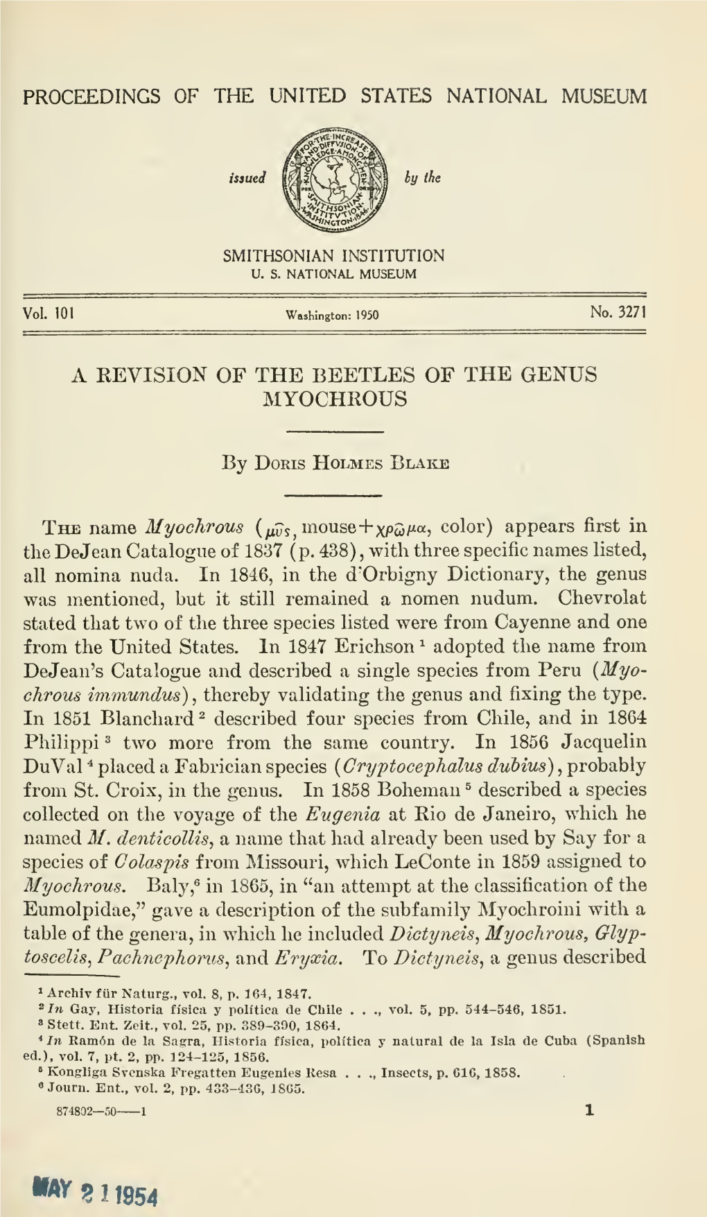 Proceedings of the United States National Museum