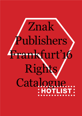 Znak Publishers Frankfurt'16 Rights Catalogue