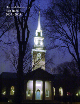 Harvard University Fact Book 2004-2005