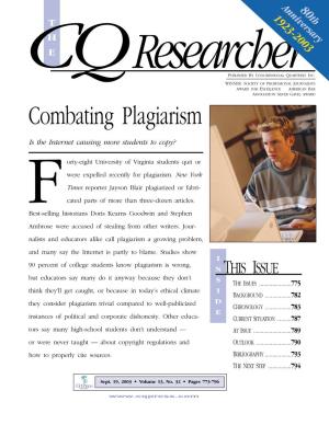 Combating Plagiarism