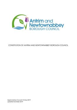 Constitution of Antrim and Newtownabbey Borough Council