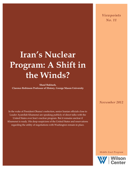 Iran's Nuclear Program