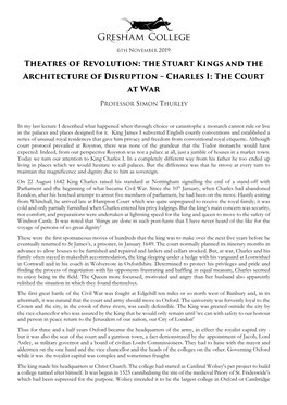Charles I: the Court at War