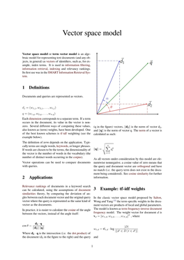 Vector Space Model