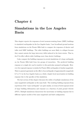 Chapter 4 Simulations in the Los Angeles Basin