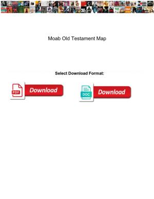 Moab Old Testament Map