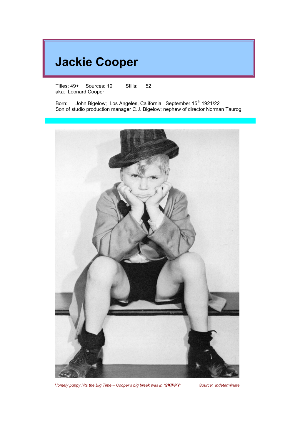 Jackie Cooper