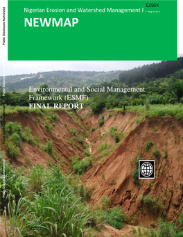 Nigerian Erosion and Watershed Management Project Health and Environment