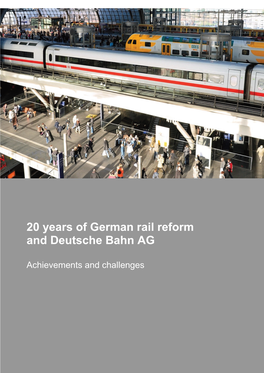 140122 20 Years of German Rail Reform Summary En
