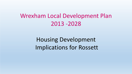 Wrexham Local Development Plan 2013 -2028