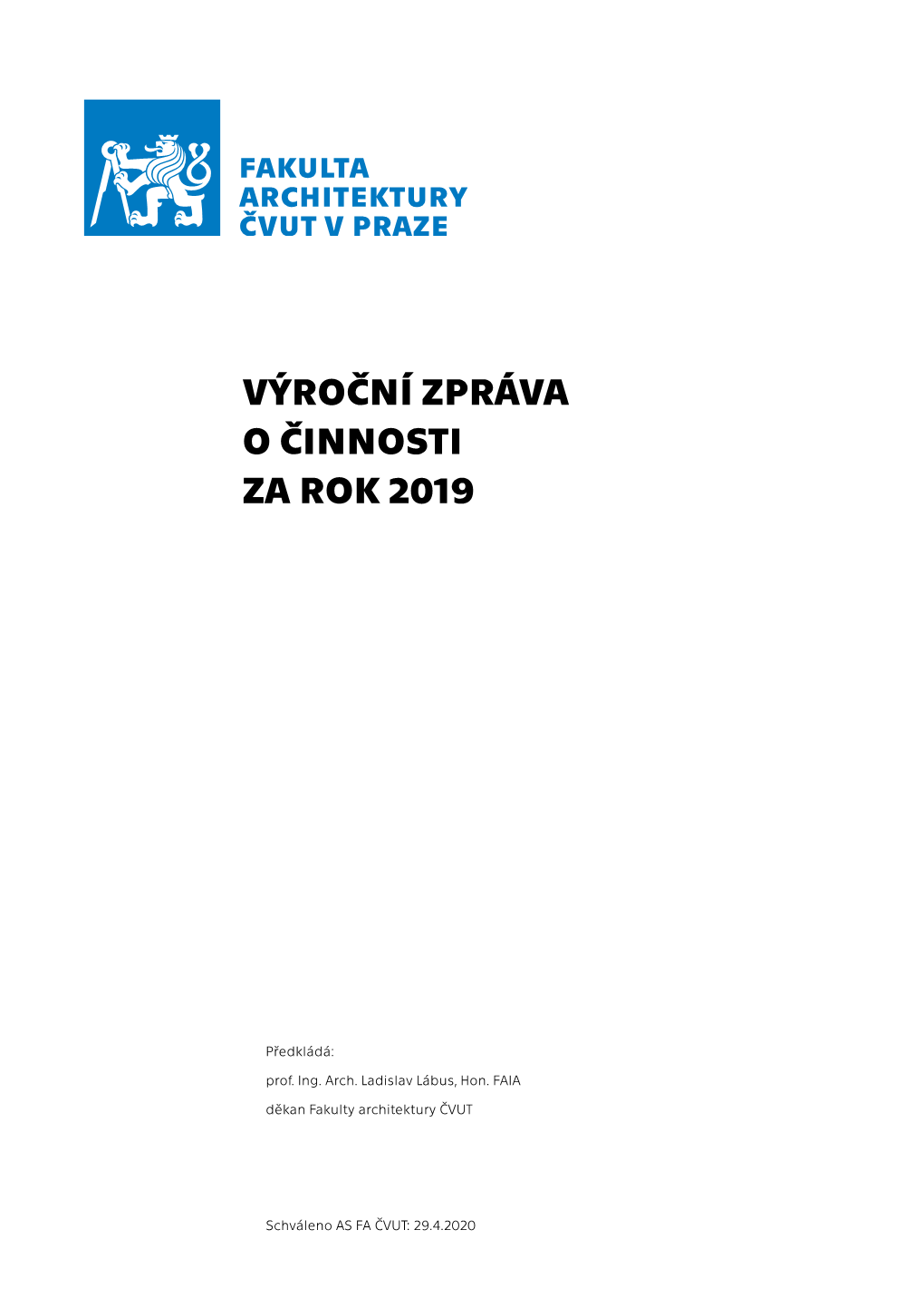 Výroční Zpráva O Činnosti Za Rok 2019