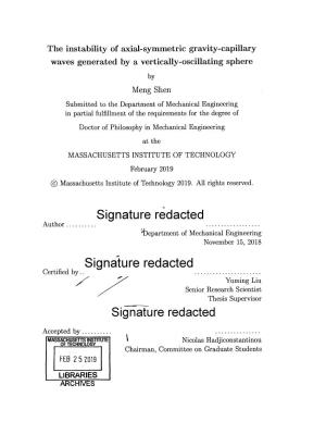 Signature Redacted Author