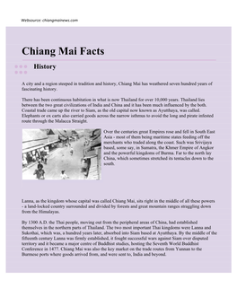 Chiang Mai Facts