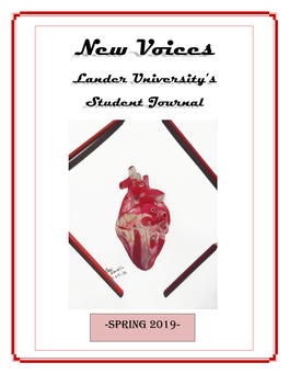 New Voices Lander University’S Student Journal