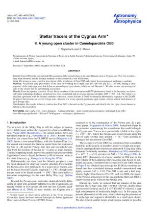 Stellar Tracers of the Cygnus Arm II