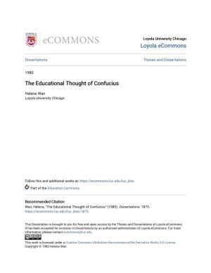 The Educational Thought of Confucius