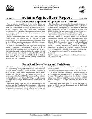 Indiana Agriculture Report