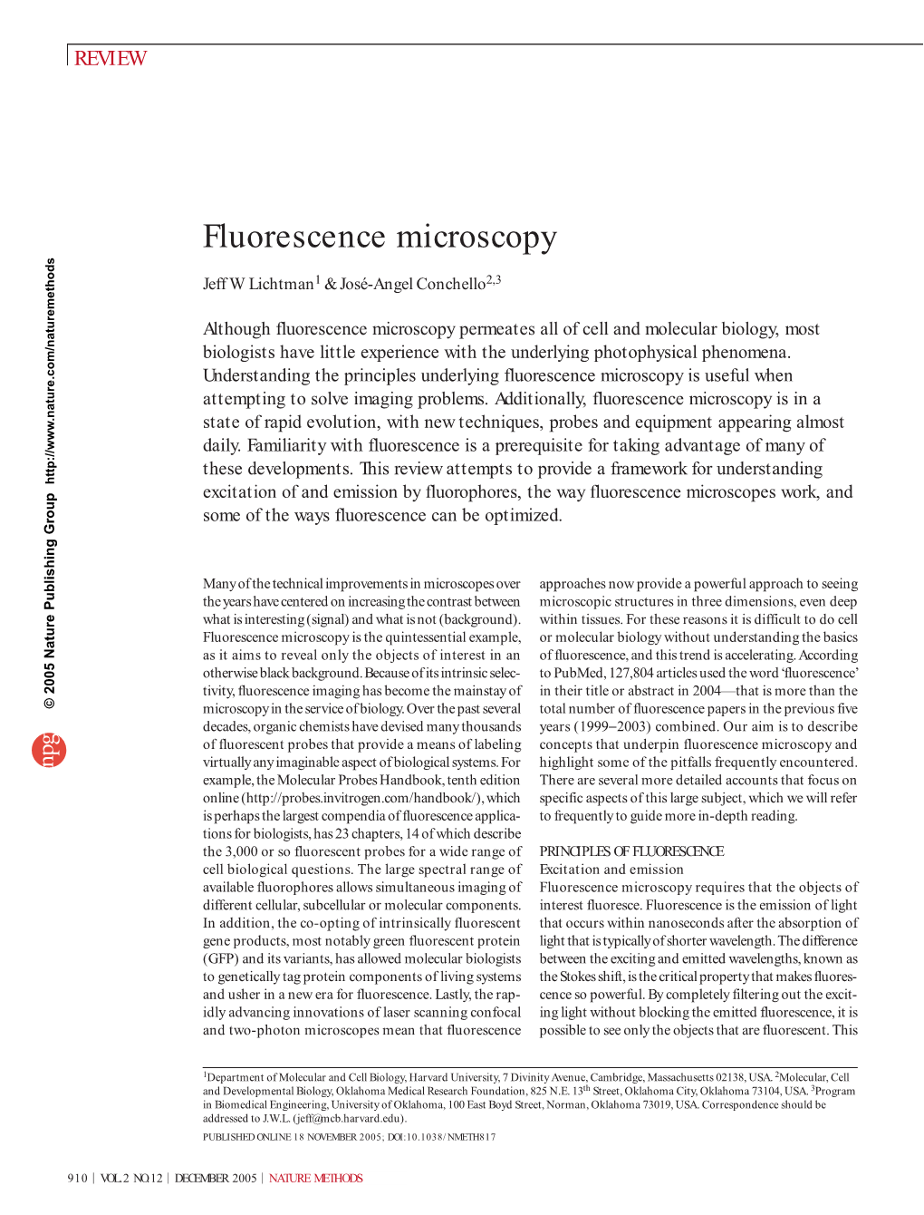 Fluorescence Microscopy